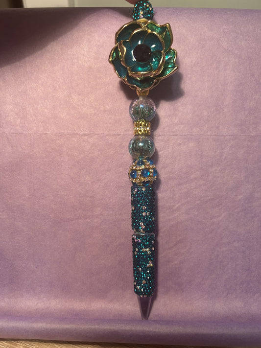 Flower Rhinestone Pens